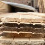 لمبه چوب کاج روسی دو شیار