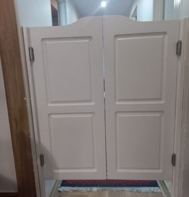 ساخت درب بادبزنی چوبی